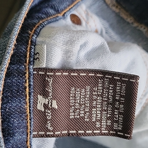 Size 33 7 for All Mankind Jeans Bootcut 28" Inseam - Picture 6 of 8
